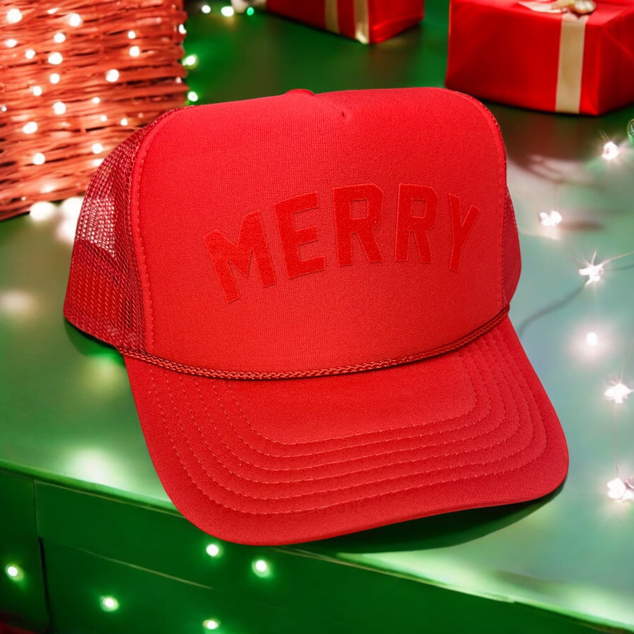 MERRY (Tone on Tone) - Green Trucker