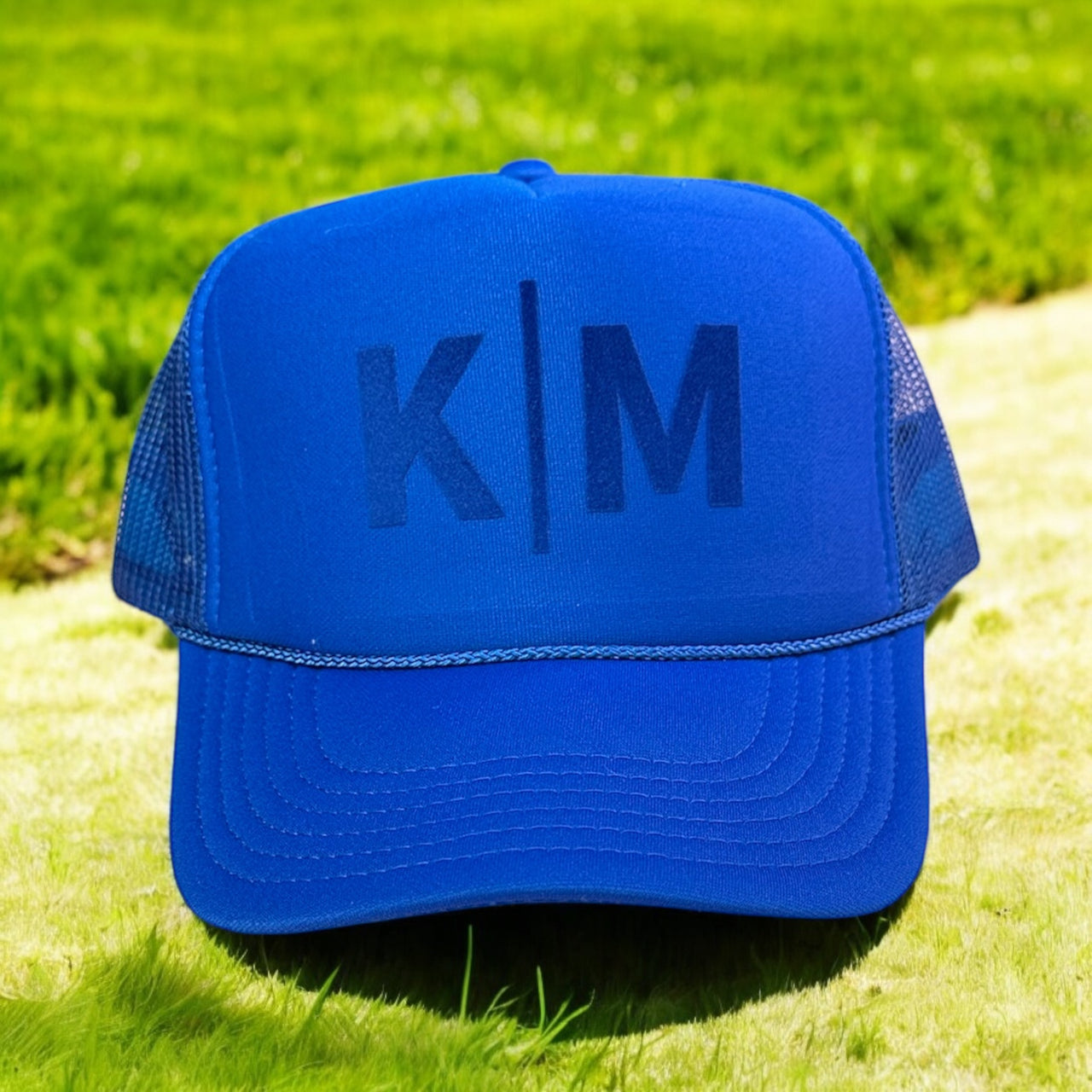 Tonal Monogram - Blue Trucker