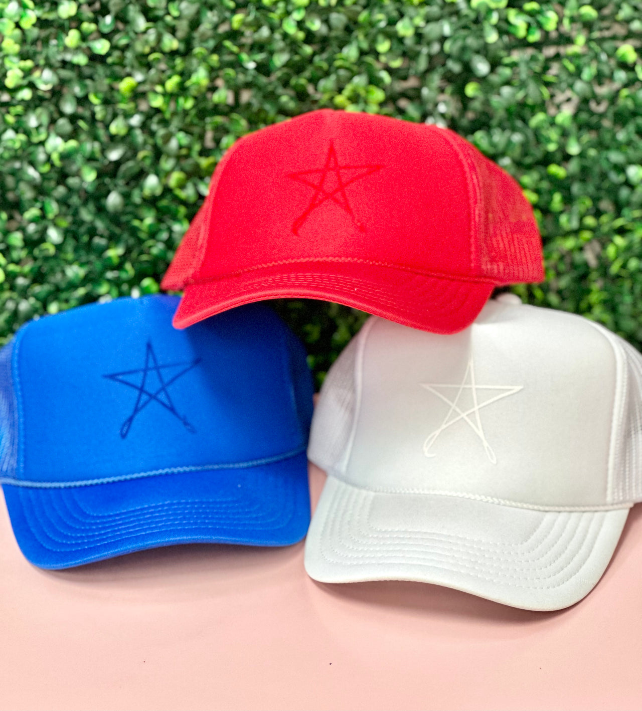 TOT Trucker - Star - (Red on Red)