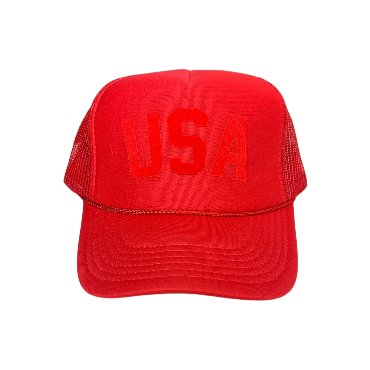 TOT Trucker - USA - (Red on Red)