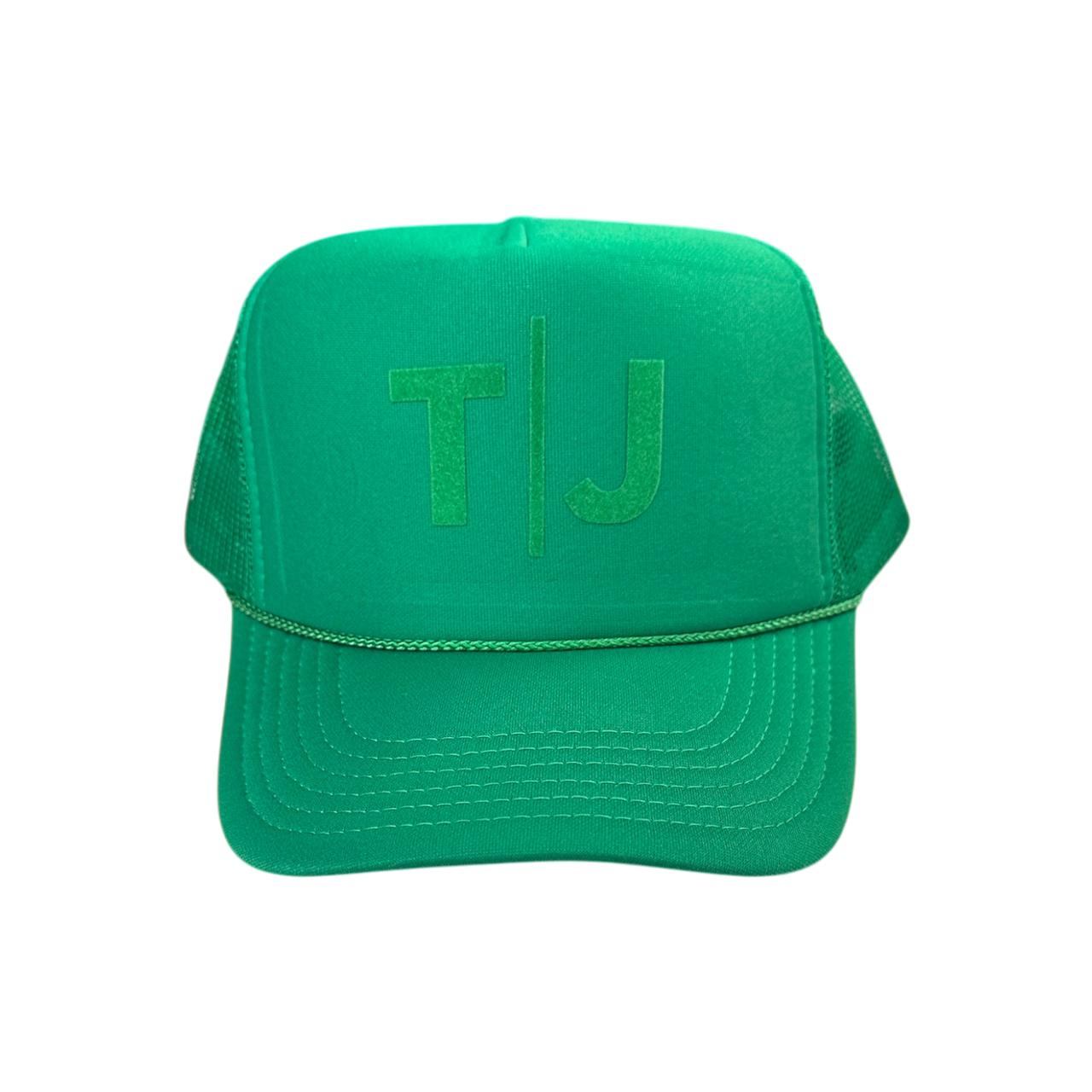 Tonal Monogram - Green Trucker