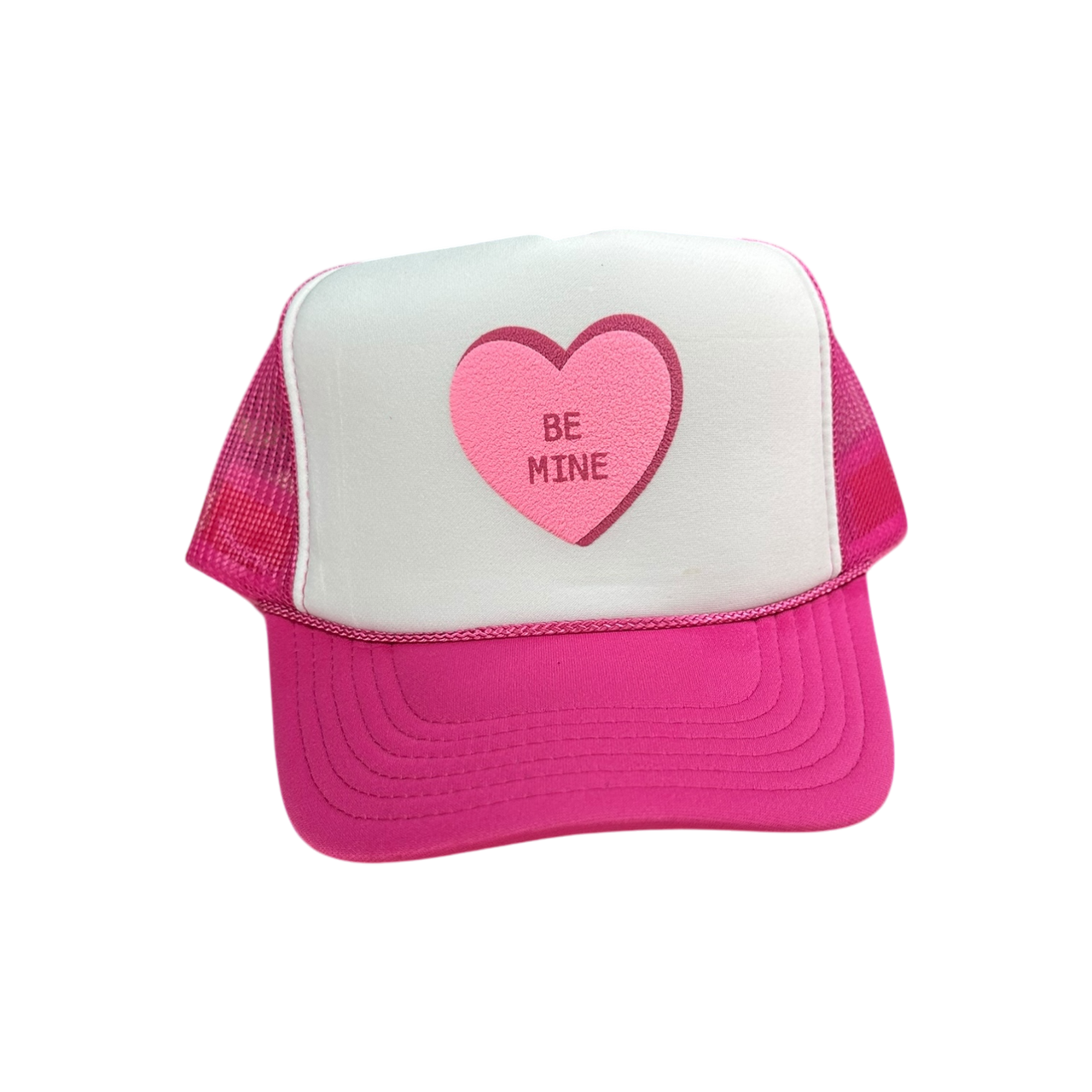 Candy Heart (Pink-Be Mine) - White/Pink Trucker