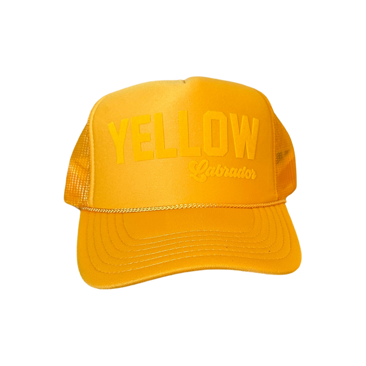 YELLOW Labrador (Tone on Tone) Gold Yellow Trucker