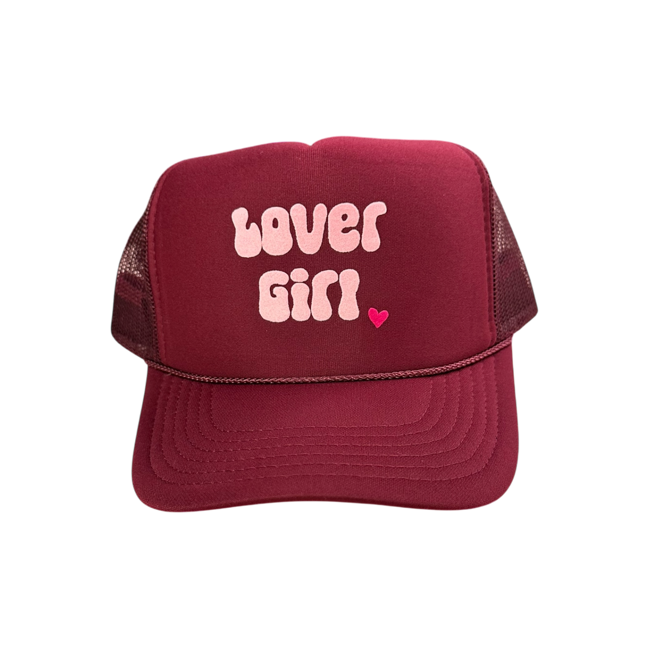 Lover Girl - Maroon Trucker