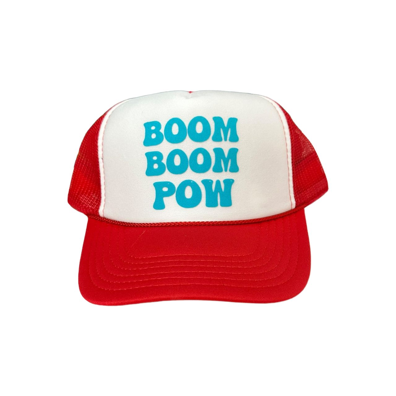 Boom Boom Pow - Red/White Trucker
