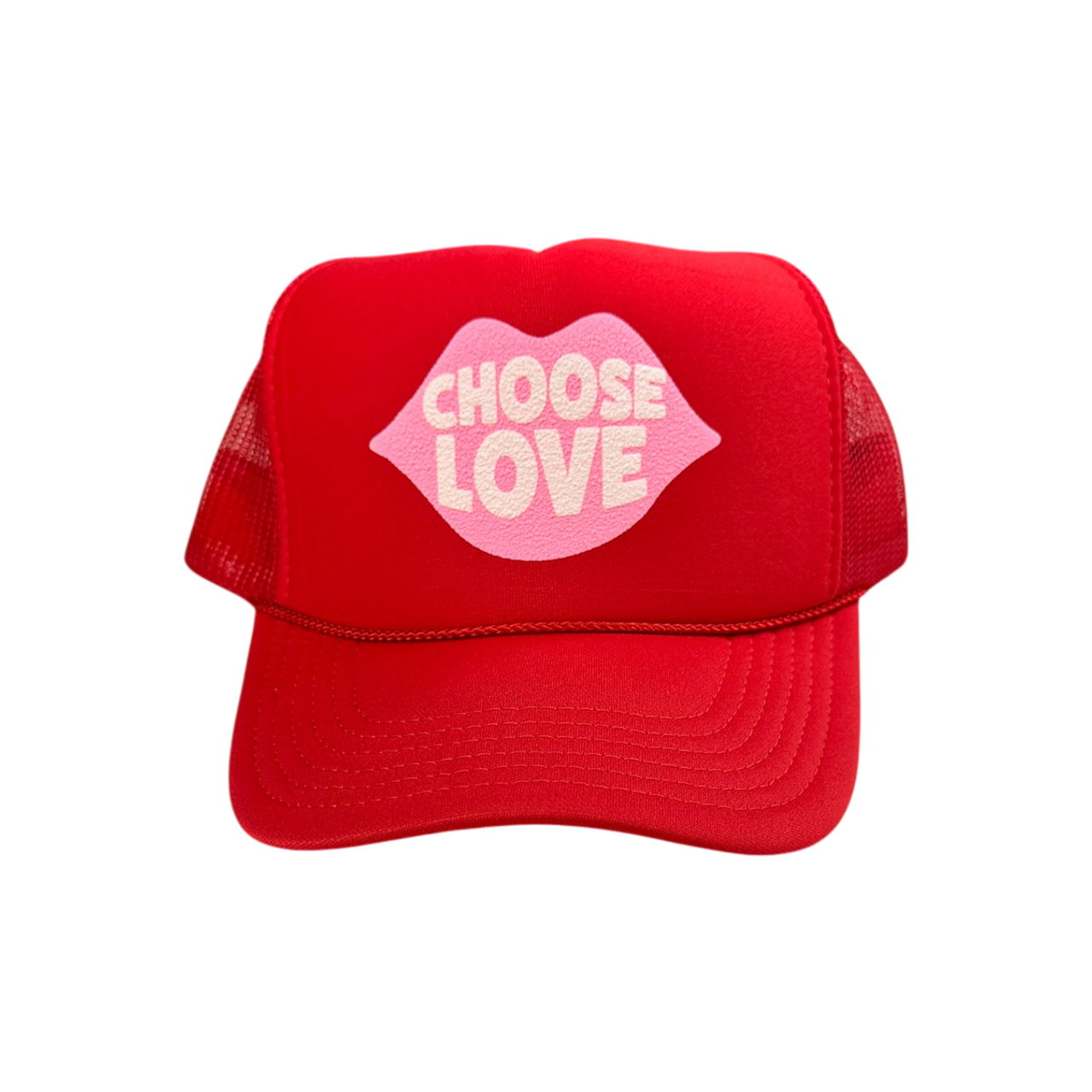 Choose Love (lips) - Red Trucker