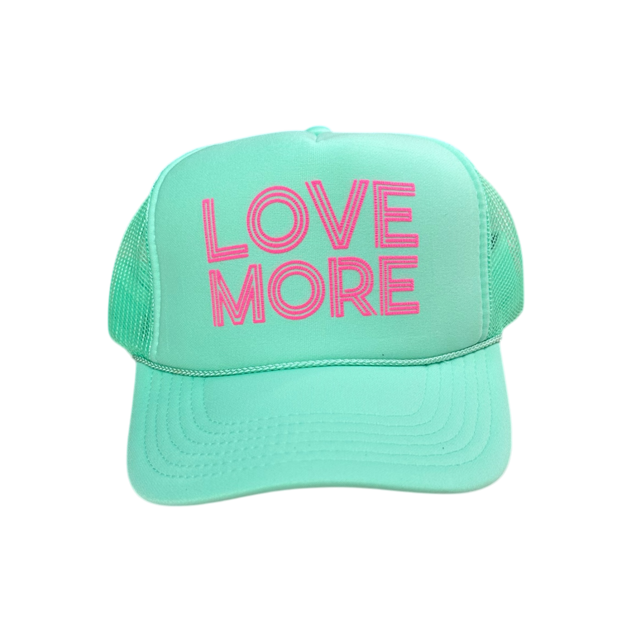 LOVE MORE - Mint Trucker