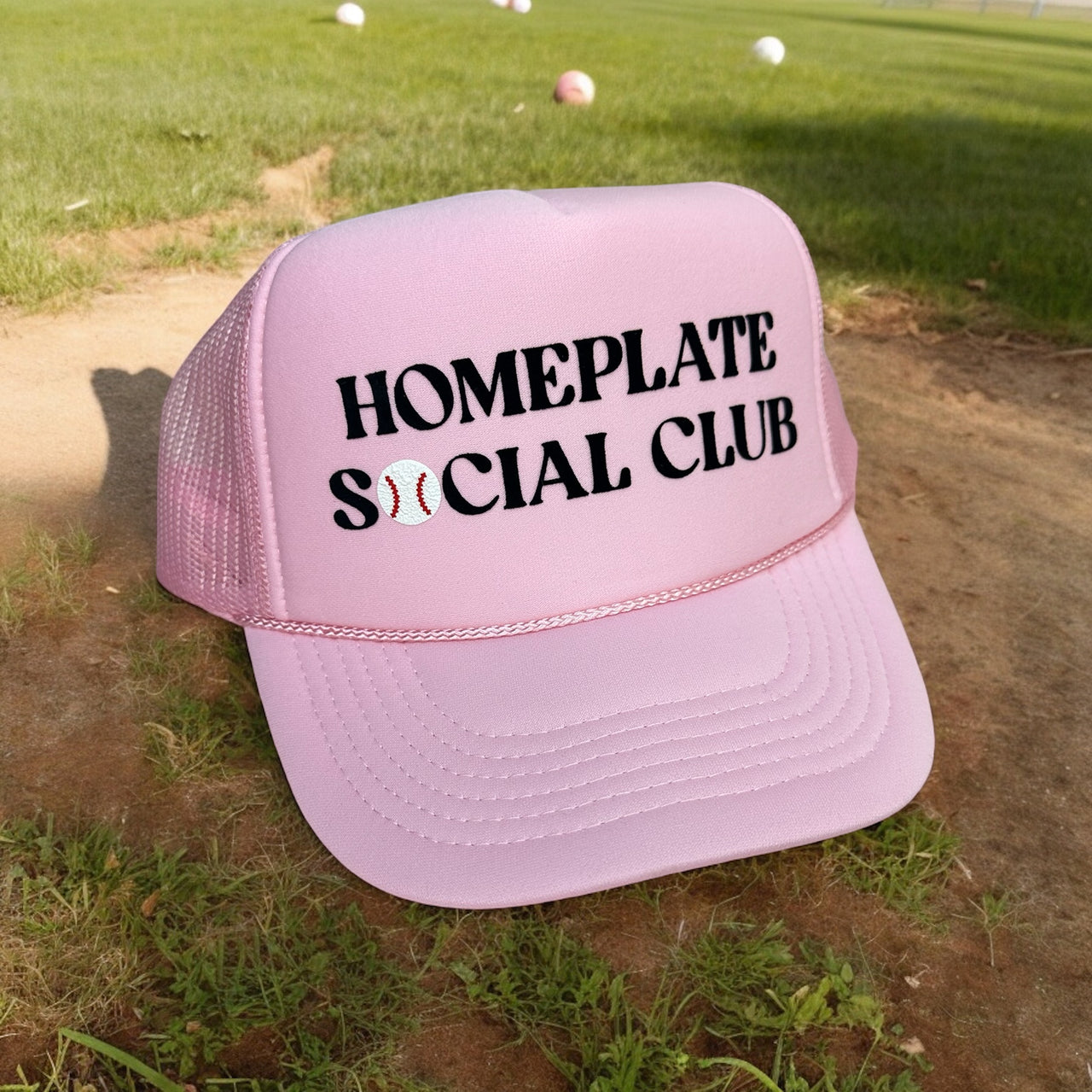 HOMEPLATE SOCIAL CLUB - Light Pink Trucker