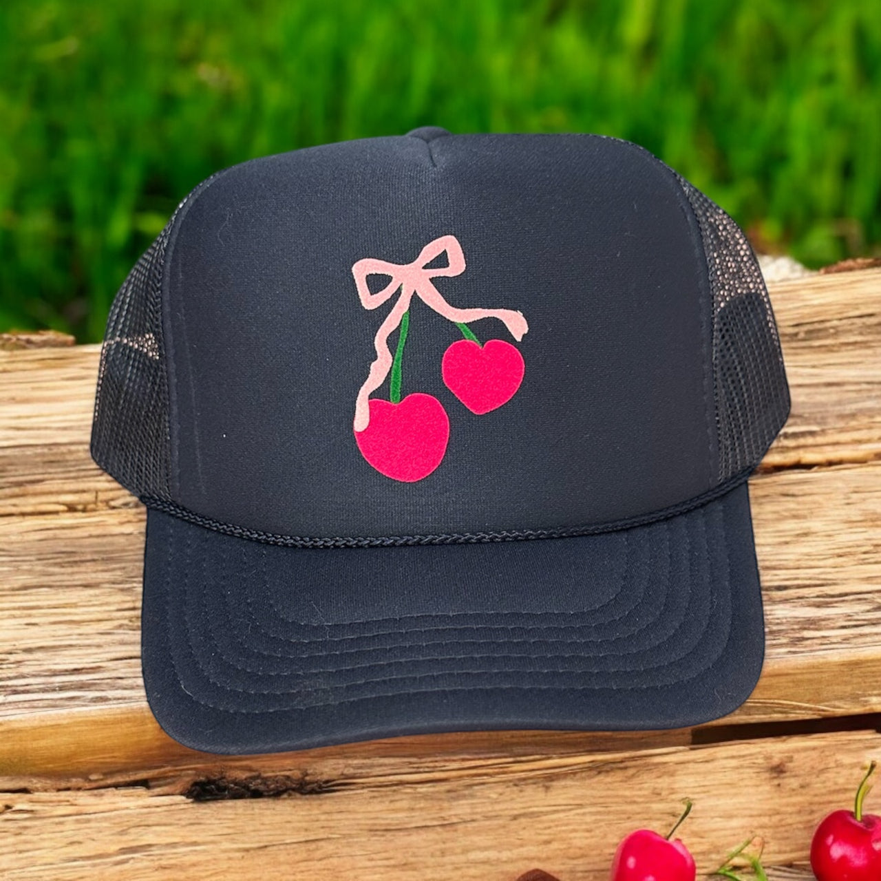 Cherries - Navy Trucker