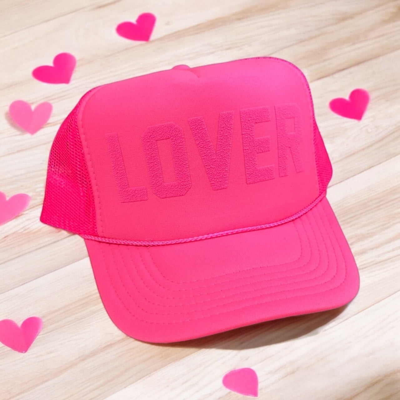 Tonal LOVER - Neon Pink Trucker