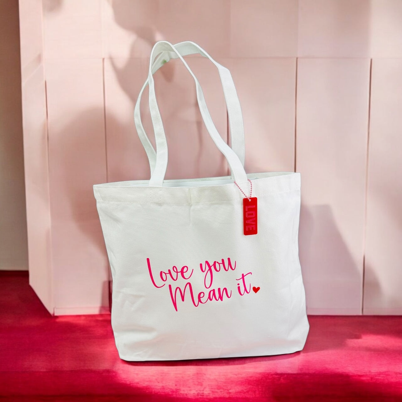 Love you Mean It - Canvas Tote